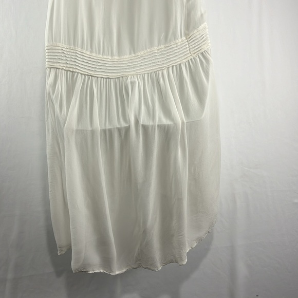 Zara Sheer Cream Cottagecore Beachy Slip Dress - Picture 5 of 7